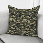 Army Green Digital Camo Pattern Print Pillow Cover