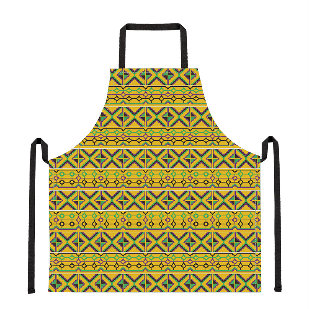 Asante Kente Pattern Print Apron