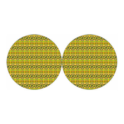 Asante Kente Pattern Print Car Coasters