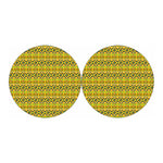 Asante Kente Pattern Print Car Coasters