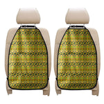 Asante Kente Pattern Print Car Seat Organizers