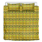 Asante Kente Pattern Print Duvet Cover Bedding Set