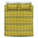 Asante Kente Pattern Print Duvet Cover Bedding Set