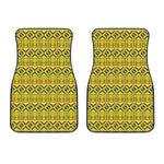 Asante Kente Pattern Print Front Car Floor Mats