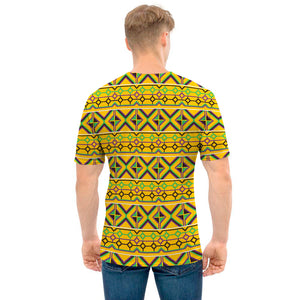 Asante Kente Pattern Print Men's T-Shirt