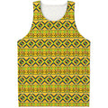 Asante Kente Pattern Print Men's Tank Top