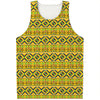 Asante Kente Pattern Print Men's Tank Top