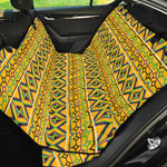 Asante Kente Pattern Print Pet Car Back Seat Cover