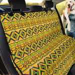 Asante Kente Pattern Print Pet Car Back Seat Cover