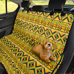 Asante Kente Pattern Print Pet Car Back Seat Cover