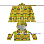 Asante Kente Pattern Print Pullover Hoodie