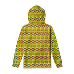 Asante Kente Pattern Print Pullover Hoodie