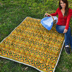 Asante Kente Pattern Print Quilt
