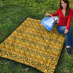 Asante Kente Pattern Print Quilt