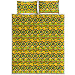Asante Kente Pattern Print Quilt Bed Set
