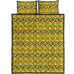 Asante Kente Pattern Print Quilt Bed Set