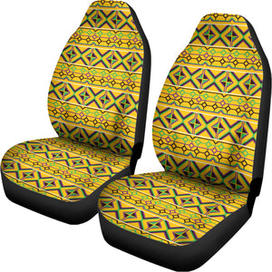 Asante Kente Pattern Print Universal Fit Car Seat Covers