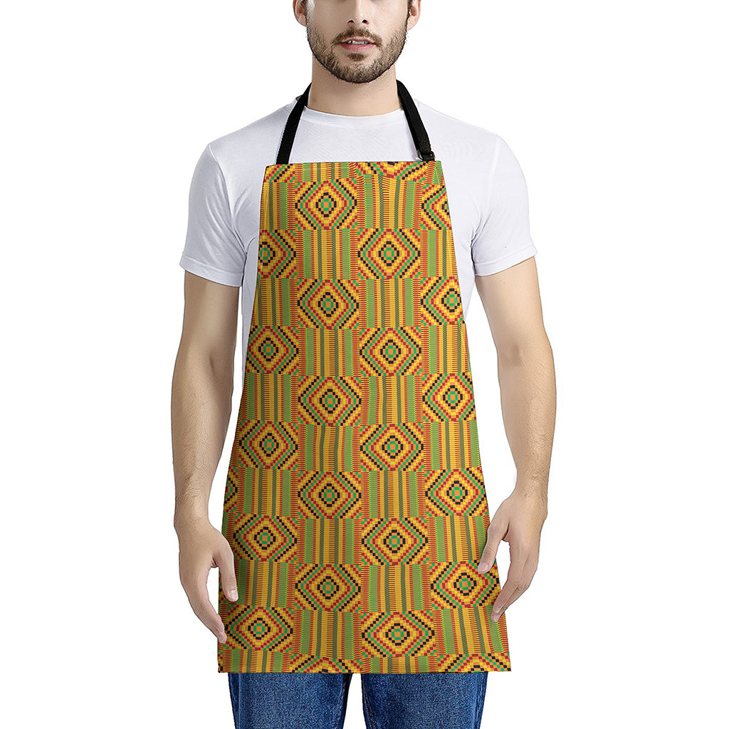 Ashanti Kente Pattern Print Apron