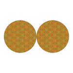 Ashanti Kente Pattern Print Car Coasters