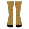 Ashanti Kente Pattern Print Crew Socks