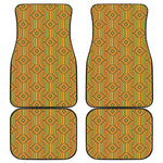 Ashanti Kente Pattern Print Front and Back Car Floor Mats