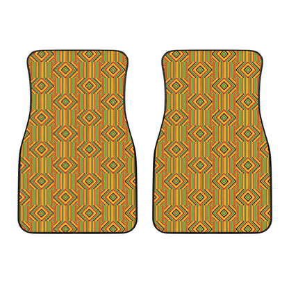 Ashanti Kente Pattern Print Front Car Floor Mats
