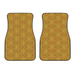 Ashanti Kente Pattern Print Front Car Floor Mats