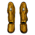 Ashanti Kente Pattern Print Muay Thai Shin Guards