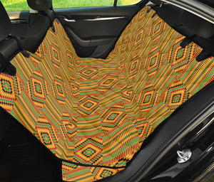 Ashanti Kente Pattern Print Pet Car Back Seat Cover