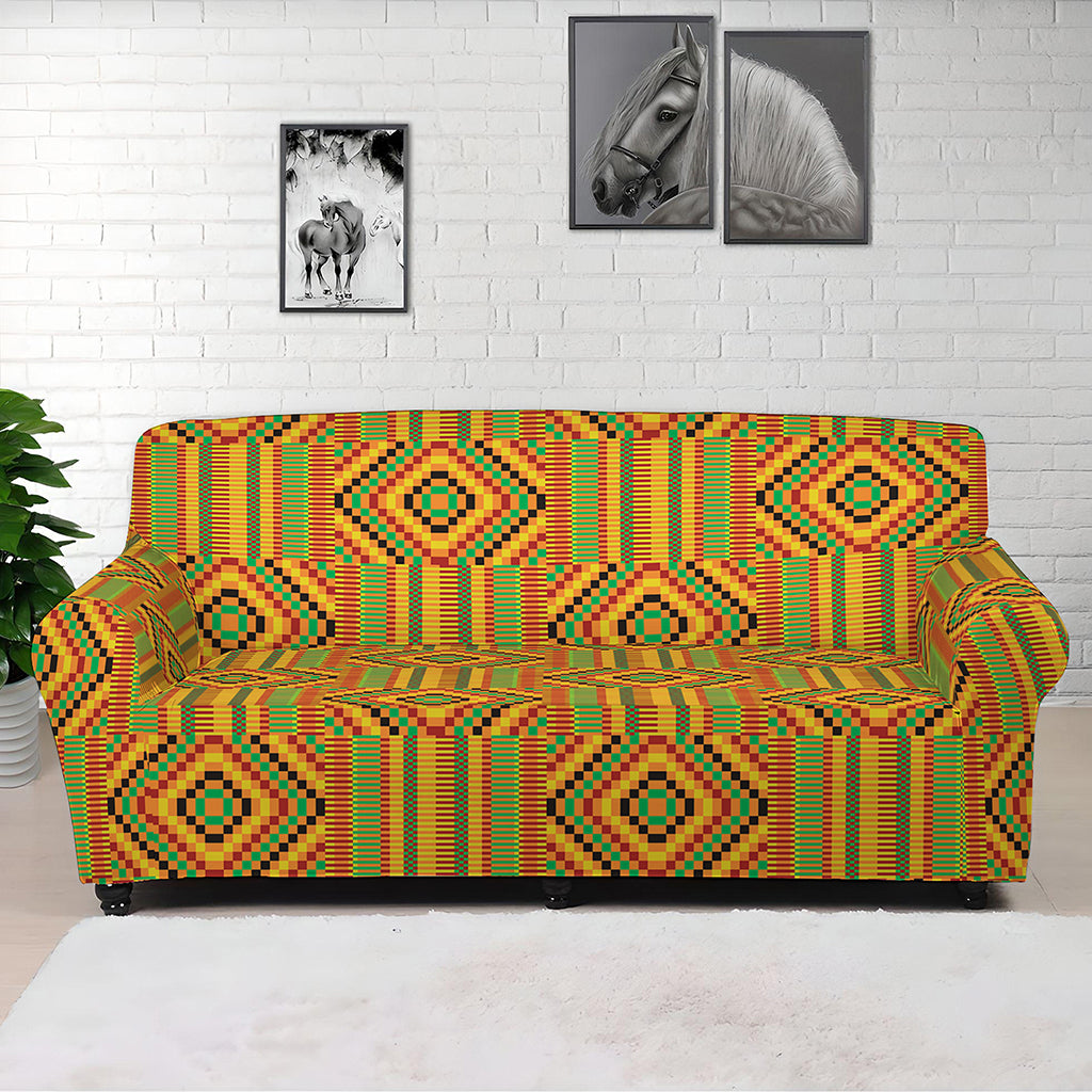 Ashanti Kente Pattern Print Sofa Cover