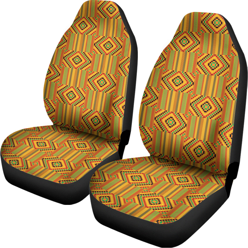 Ashanti Kente Pattern Print Universal Fit Car Seat Covers
