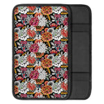 Asian Chrysanthemum Pattern Print Car Center Console Cover