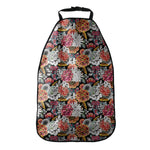 Asian Chrysanthemum Pattern Print Car Seat Organizers