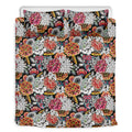 Asian Chrysanthemum Pattern Print Duvet Cover Bedding Set