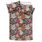 Asian Chrysanthemum Pattern Print Duvet Cover Bedding Set