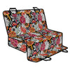 Asian Chrysanthemum Pattern Print Pet Car Back Seat Cover