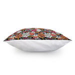 Asian Chrysanthemum Pattern Print Pillow Cover