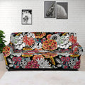 Asian Chrysanthemum Pattern Print Sofa Cover