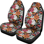 Asian Chrysanthemum Pattern Print Universal Fit Car Seat Covers