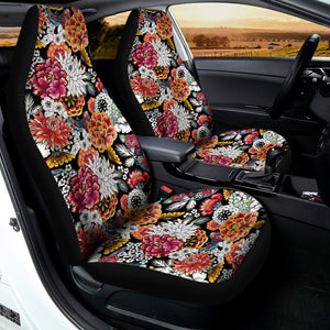 Asian Chrysanthemum Pattern Print Universal Fit Car Seat Covers