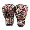 Asian Crane Bird Pattern Print Boxing Gloves