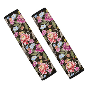 Asian Crane Bird Pattern Print Car Seat Belt Covers