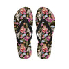 Asian Crane Bird Pattern Print Flip Flops