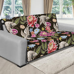 Asian Crane Bird Pattern Print Futon Protector