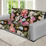 Asian Crane Bird Pattern Print Futon Protector