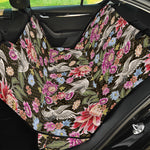 Asian Crane Bird Pattern Print Pet Car Back Seat Cover