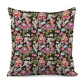 Asian Crane Bird Pattern Print Pillow Cover