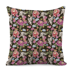 Asian Crane Bird Pattern Print Pillow Cover