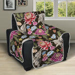 Asian Crane Bird Pattern Print Recliner Protector