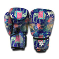 Asian Elephant And Tiger Print Boxing Gloves